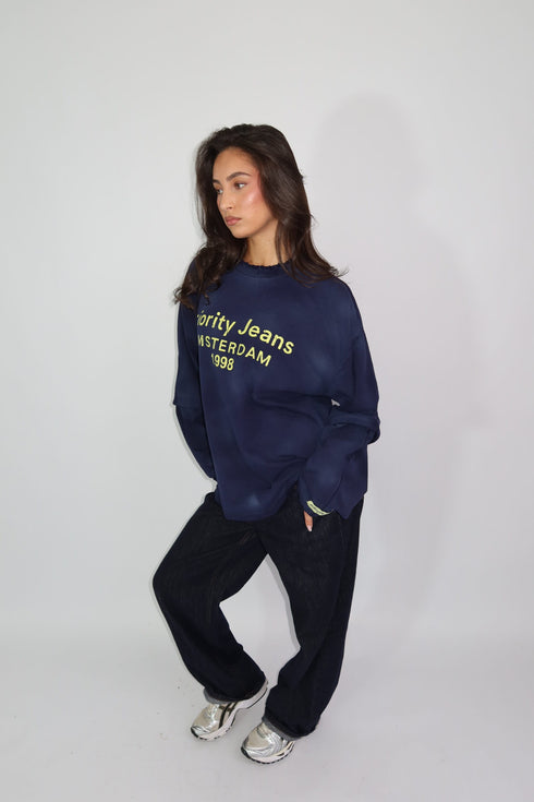 Priority Destroyed Amsterdam longsleeve navy