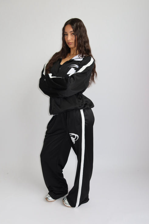 priority stripe tracksuit black