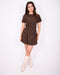 Balloon dress brown