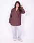 bibi boxy blazer plum
