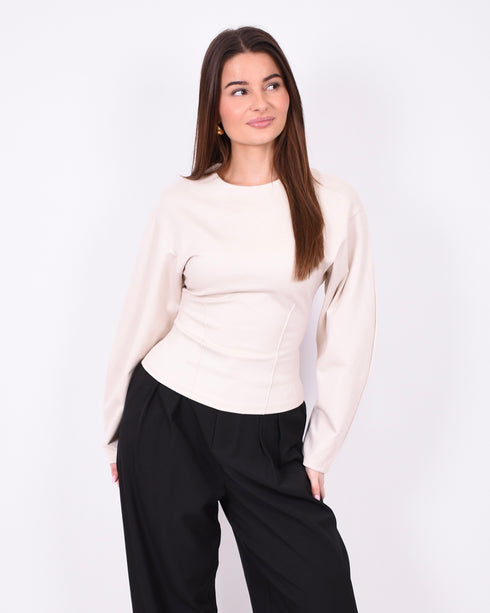 snatched longsleeve creme