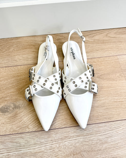 Slingbacks white