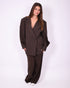 katy oversized blazer brown