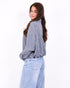 Checkered blouse blue