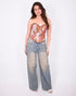 Muse corset top brown