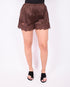 Lace short brown