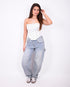 carpenter balloon stretch jeans blue