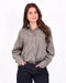 Checkered blouse Brown