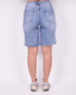 distressed stretch jort blue