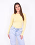 basic long sleeve top yellow