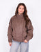suede bomber jacket brown
