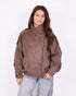 suede bomber jacket brown