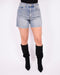 Liva Vintage washed stretch short