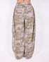 Camo cargo pants light washed