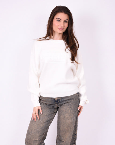 Redefined knit sweater white