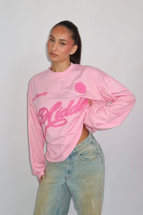 Priority hidden Longsleeve pink