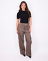 foldover checkered cargo pants