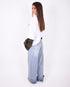 folded studs jeans