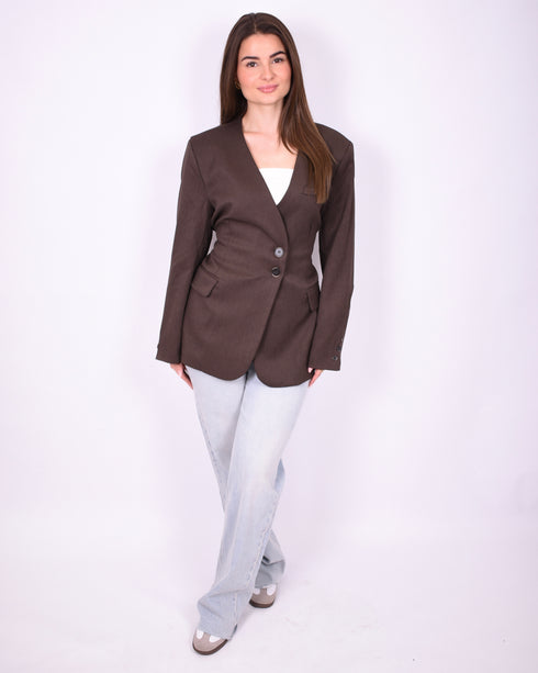 yasmin blazer brown