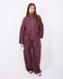 pleated checkered pants bordeaux