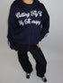 priority getting fly zip hoodie navy
