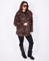 leopard faux fur coat