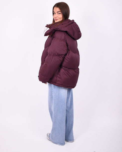 puffer coat bordeaux