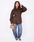 wool blazer brown
