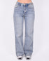 gold detail stretch jeans blue