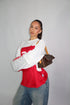 Priority paneled longsleeve red