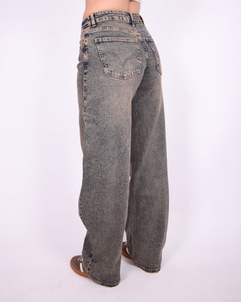 vintage barrel stretch jeans