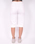 stretch jort white