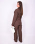 boss babe suit brown