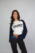 Priority focus Cropped longsleeve navy pre-order 29/8