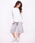 Stretch jort grey