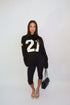 Priority ‘21’ longsleeve black/yellow