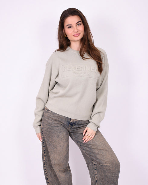 Redefined knit sweater matcha