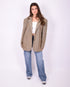 oversized wool blazer beige