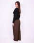 Pleated pantalon Brown