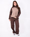 Avery Contrast Tracksuit Brown
