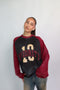 Priority ‘10’ Distressed Longsleeve Bordeaux