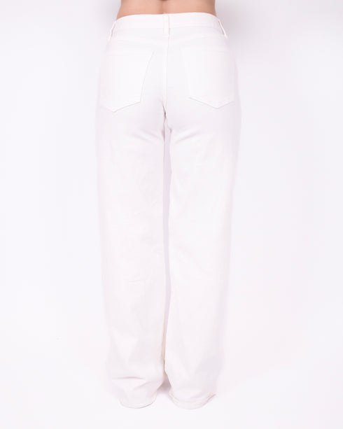 tall wide leg stretch jeans white