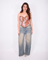 Muse corset top brown