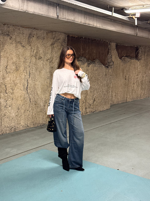 Off shoulder Longsleeve white