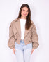 Bomber trenchcoat taupe