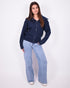 Zip Cardigan navy
