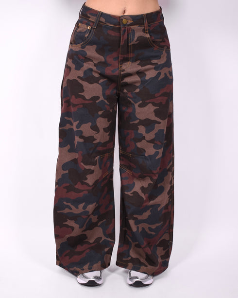 multi colored camo jeans