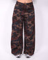 multi colored camo jeans