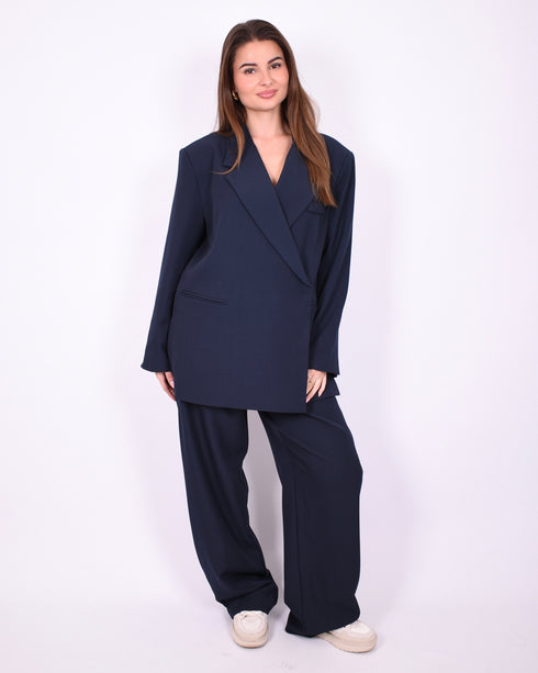 Bibi boxy blazer navy