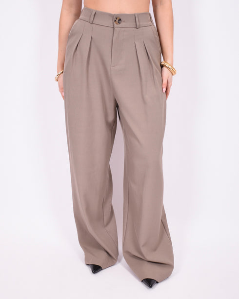 Tall stretch pantalon taupe